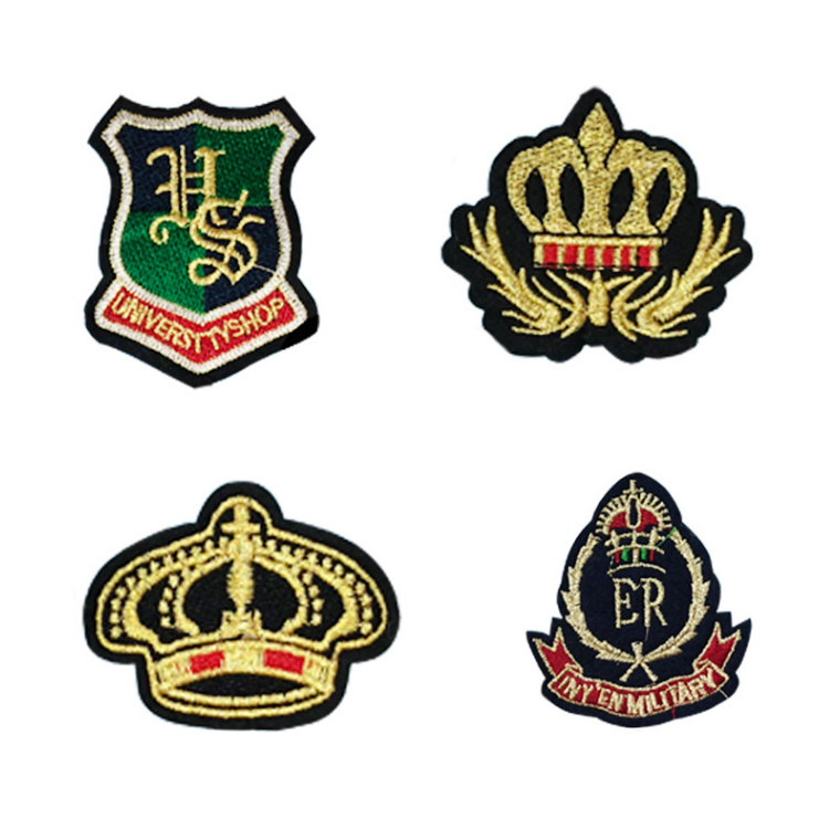 Top Quality Factory Price Custom School Uniform Patch 3d Embroidered Badges
