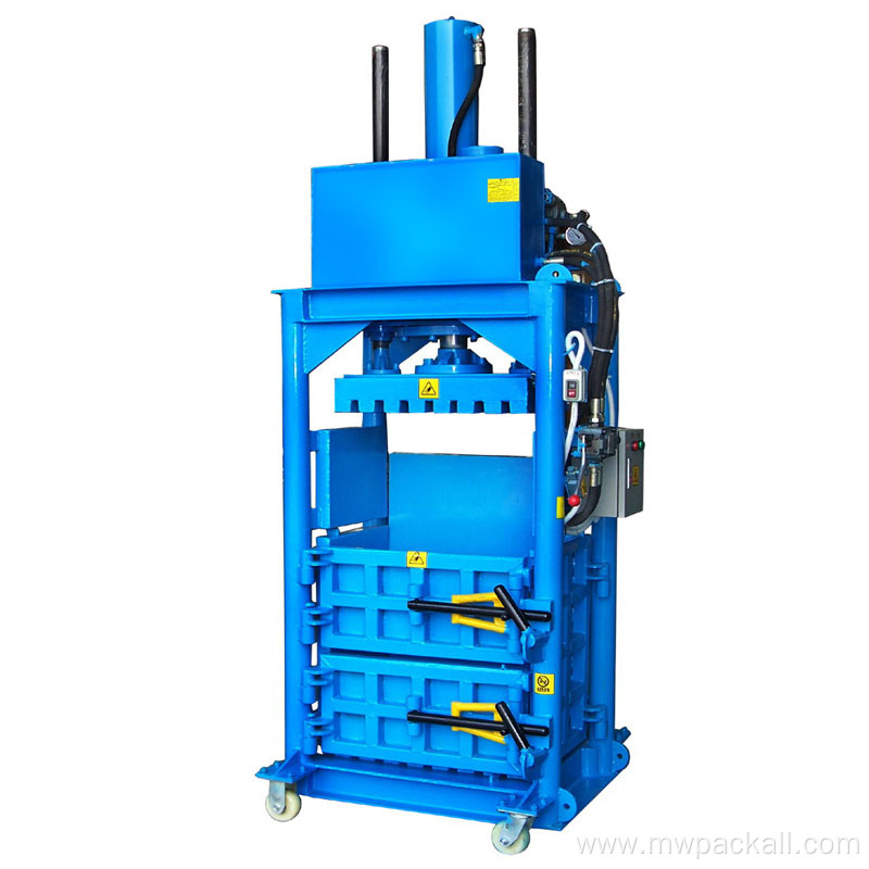 Vertical hydraulics cardboard crap paper press baling baler machine price