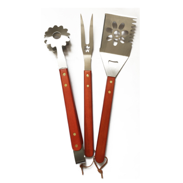 Flower customized new bbq utensils grilling tool set