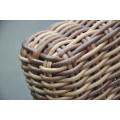 გარე Wicker Bistro Swivel სავარძელი Rattan ავეჯი