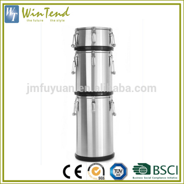 Keep food warm insulated stainless steel bulk food storage container set