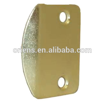 Brass door blank strike plate