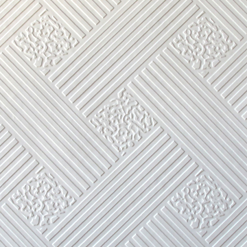 PVC gypsum ceiling tile
