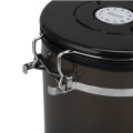 Black Transparent plastic canister