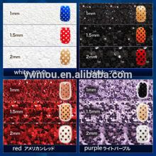 1mm /1.5mm /2mm ultrathin round nail dazzling sequin