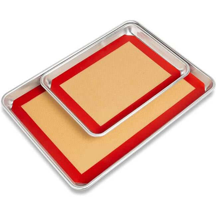 Non-stick herbruikbare siliconen siliconen siliconen bbq grill mat