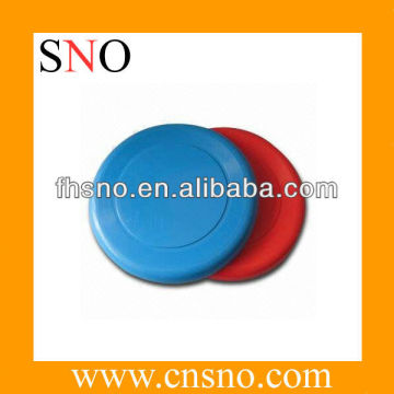 red blue white plastic frisbee promotional