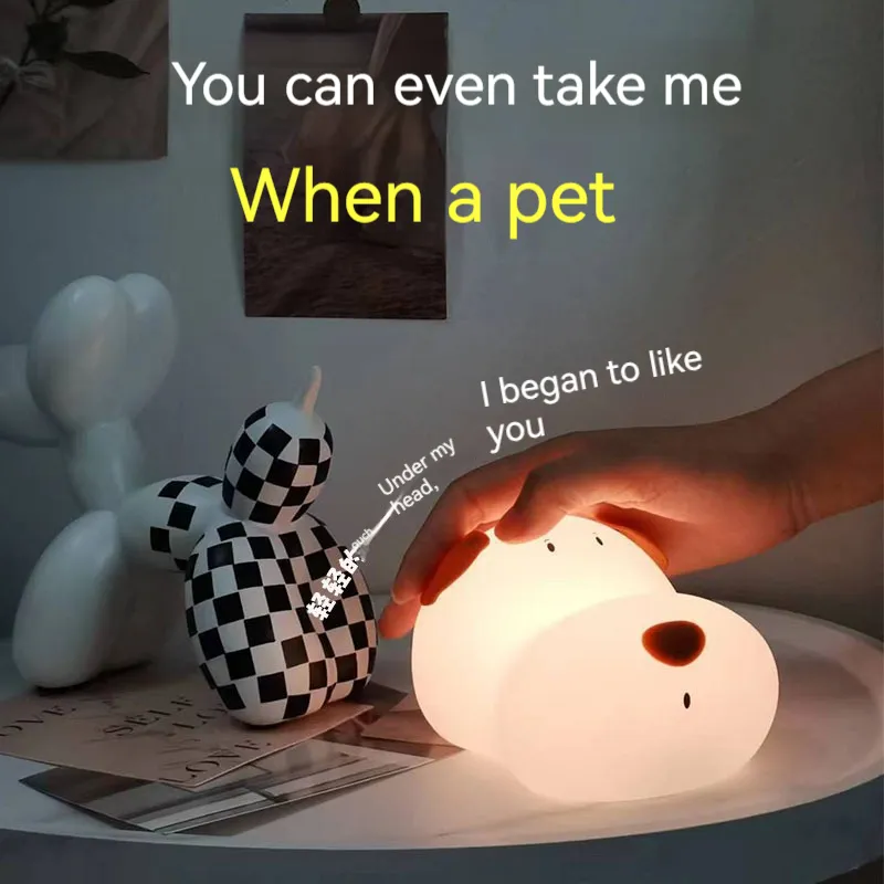 Adorable Silicone Night Light with Colorful Timer Feature