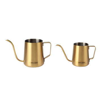 Golden Gooseneck Stainless Steel Milk Jug