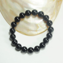 Black Beaded Plastic Pearl Bracelet
