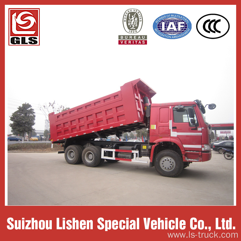 Stock Dump truck,Howo ZZ3257N3847A 6x4 drive 371hp