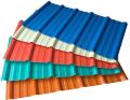 Trapezoidal roofing steel sheets