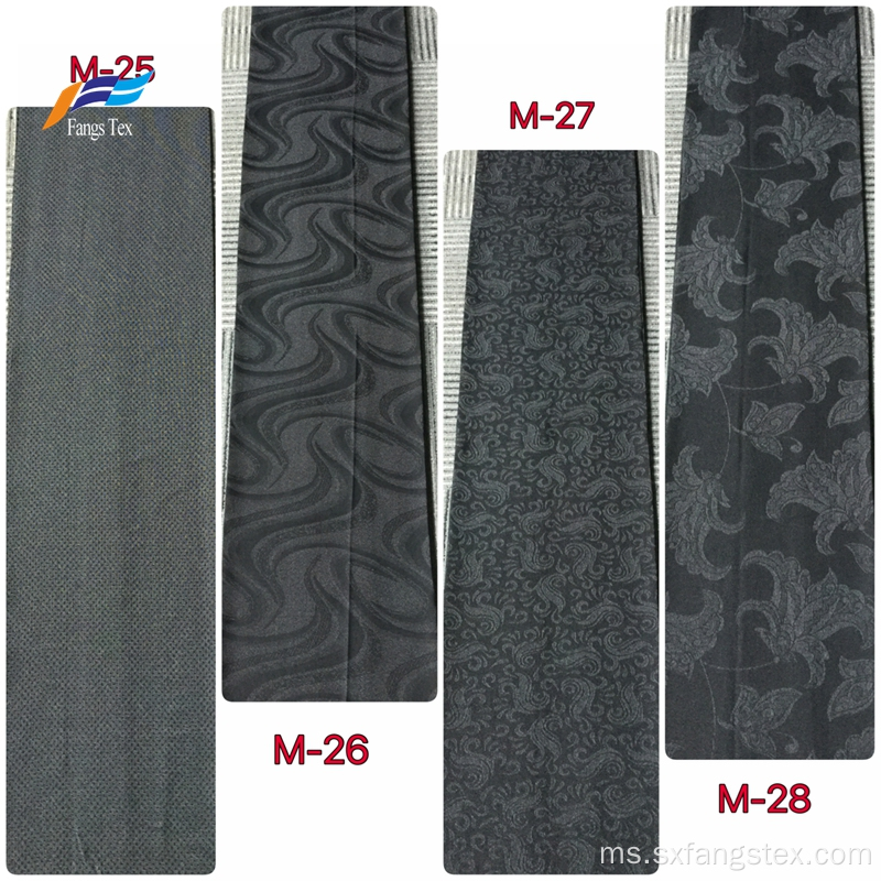 Kain Hitam Formal Cusrom Polyester Marvijet Jacquard