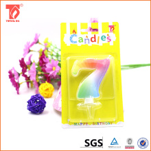Online shop china birthday party decoration rainbow candle