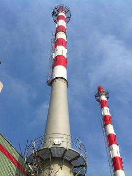 Freestanding Double Wall Steel Chimney Stack