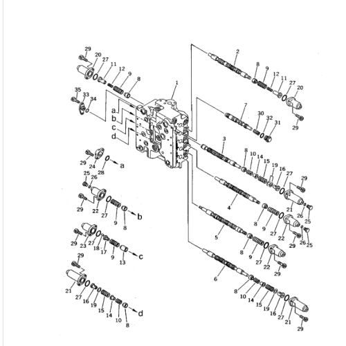 709-94-92610 kes sesuai untuk enjin No.S6D125-1VV-FT Bahagian