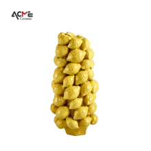 Handcrafted Vintage Yellow Lemon Ceramic Vase: Perfect Festival and Home Decoration Accessory