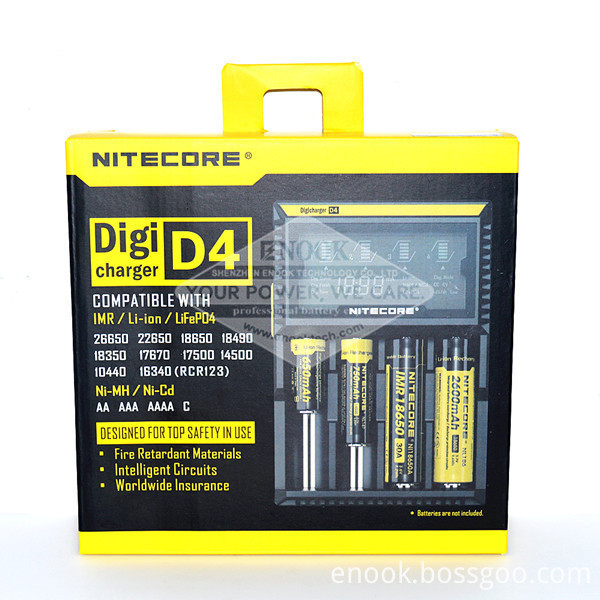 Nitecore D4 Charger Rechargeable Battery for Vape