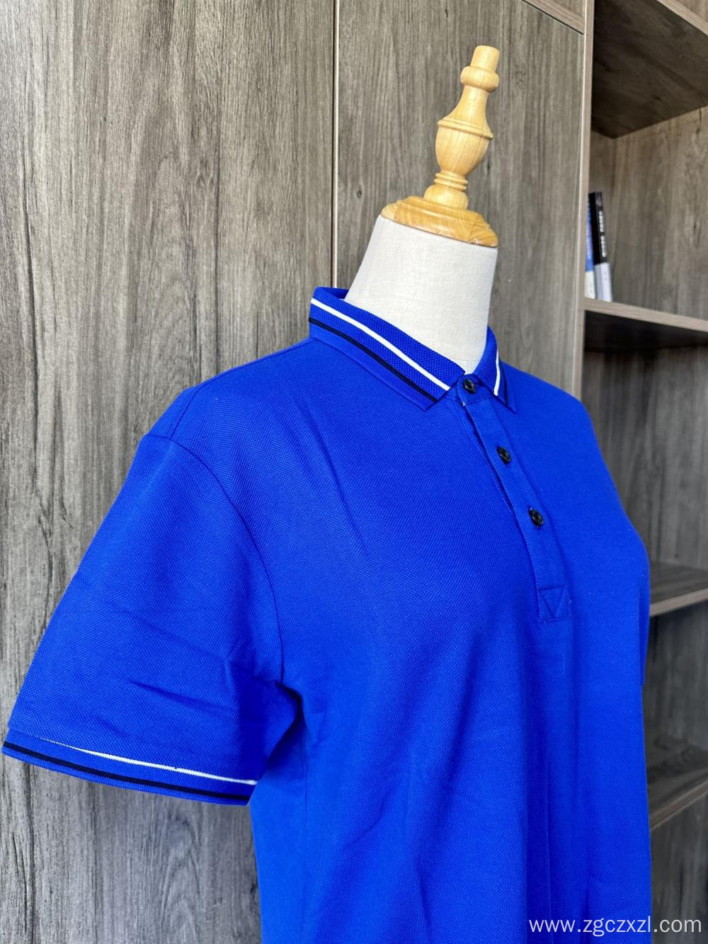 Summer cotton men's polo shirt