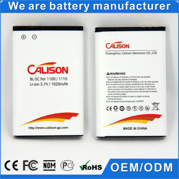 BL-5C BL 5C B5C 1020mah rechargeable battery bl-5c