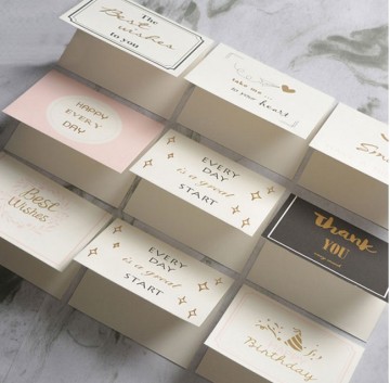 Small greeting cards with custom design