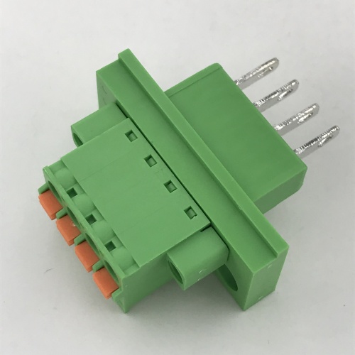 male and female plug panel mount terminal block