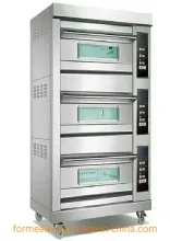 Bakery Electric Oven Digital 3-Deck 6-Trays Layered Oven Electric Deck Oven