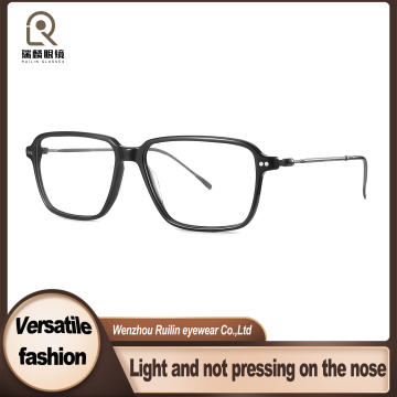 Timeless Rectangular Optical Frames with Metal Temples