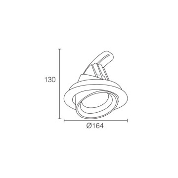 LEDER Beleuchtungslösung 34W LED Downlight