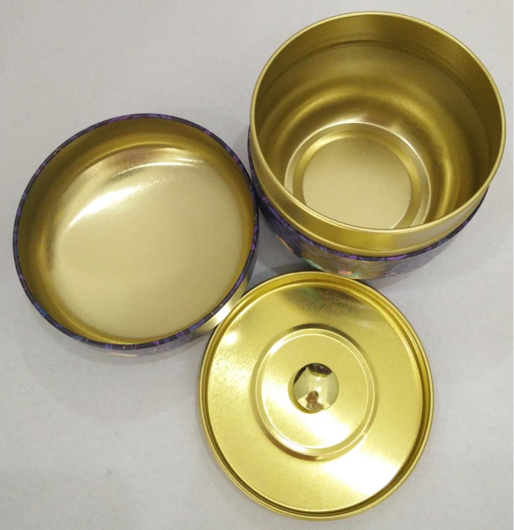 Have Light Printing Round Tea Tin Box