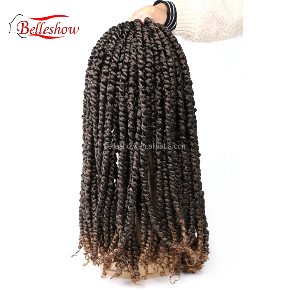 Wholesale Long Ombre Twist Crochet Loop pre twisted passion twist
