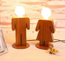 Modern Simple Wooden Retro Table Lamp