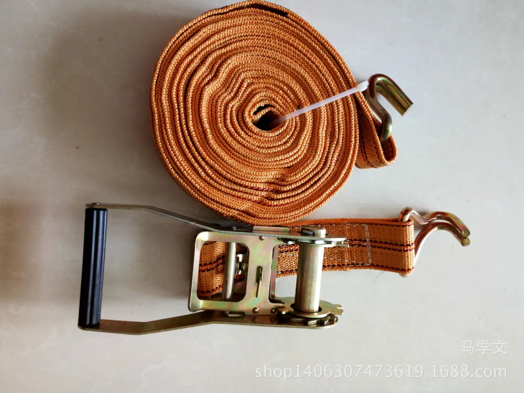 4 Inch Winch Truck Strap with Flat Hook