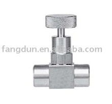 Mini bar stock construction needle valves