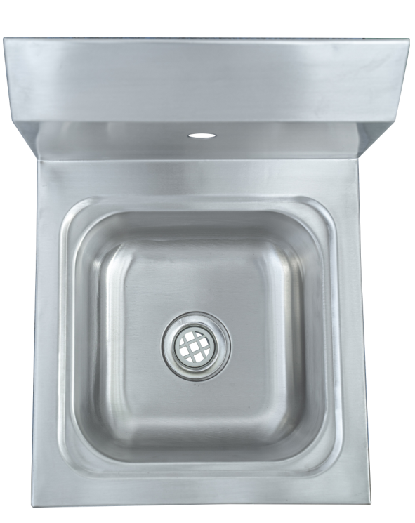Stainless steel wall-mounted wash basin
