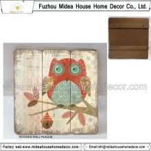 Home Interior Owl Décoration Signes en bois