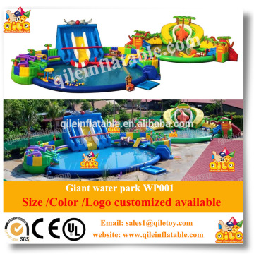 Giant inflatable water park large swimming pool sport game
