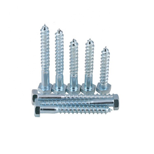 Metric hex head wood screws