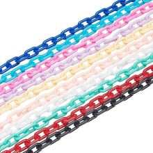 Colorful Plastic Jewelry Chains: Versatile Accessories for Eyeglasses, Purses, Trousers, Bird Cages, and More - Ideal for Necklace and Jewelry Making