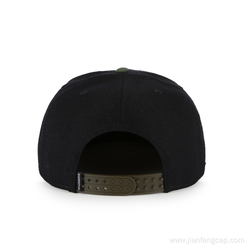 Hip-pop fashion 5 panel flat brim cap