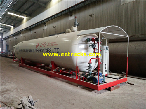 10000 Gallon 20ton Simu ya Skid LPG vituo