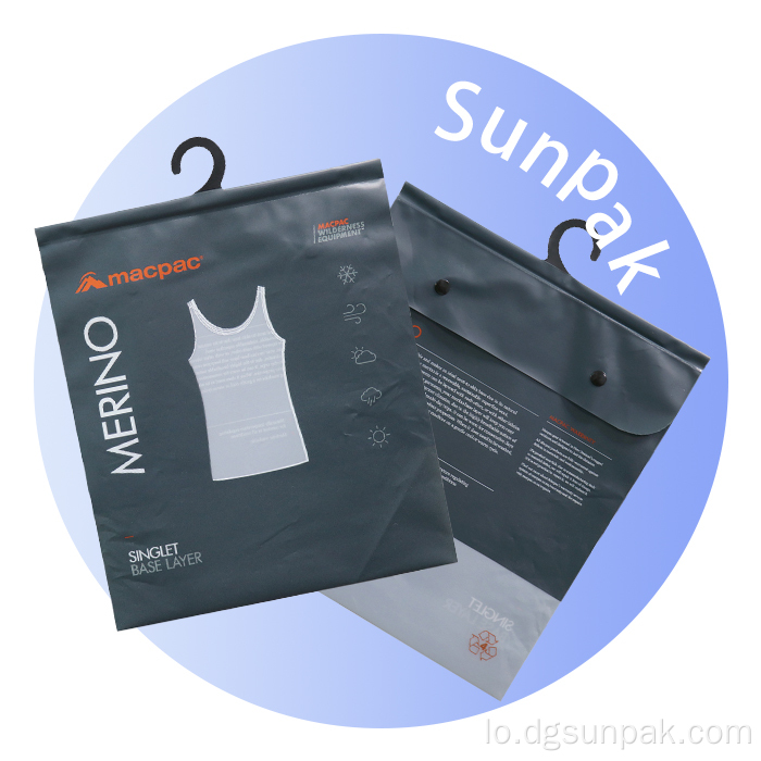 ກະເປົາ Zip-Lock Transparent ZIP-Lock Custom ສໍາລັບເສື້ອຜ້າ