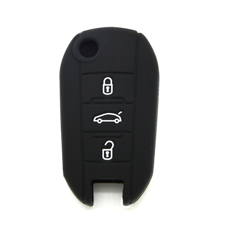  Peogeot silicone car key case 