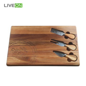 Cheese Cutting Cheese Board Set with Cutlery Set