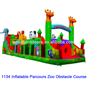 inflatable water obstacle course, adult inflatable obstacle course, Inflatable Parcours Zoo Obstacle Course