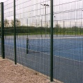 Green vinyl welded wire mesh airport fence