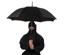 Custom Golf Umbrella with Samurai Sword-Shaped Handle - Windproof Katana Umbrella