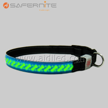 Wholesale Leather Led Flashing Safety Dog Collar