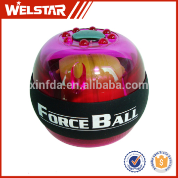 Customized colorful wrist ball power ball force ball with lighting