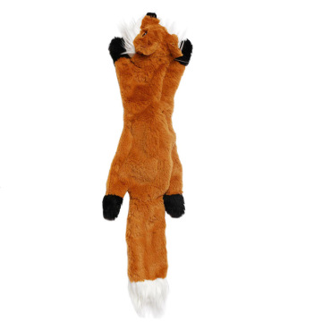 Squeaky Plush Dog Toy Fox